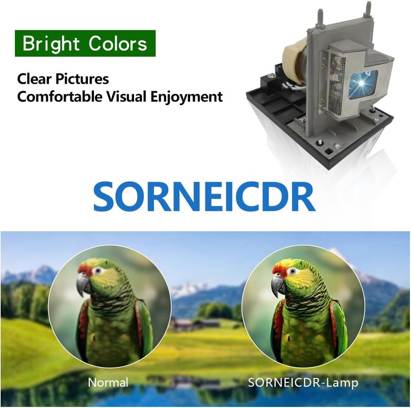 SORNEICDR 20-01175-20 لمبة بروجكتور بديلة بجودة A+ متوافقة مع Smart Board 680ix 685ix 885i 885ix UX60، مع هيكل - Image 3